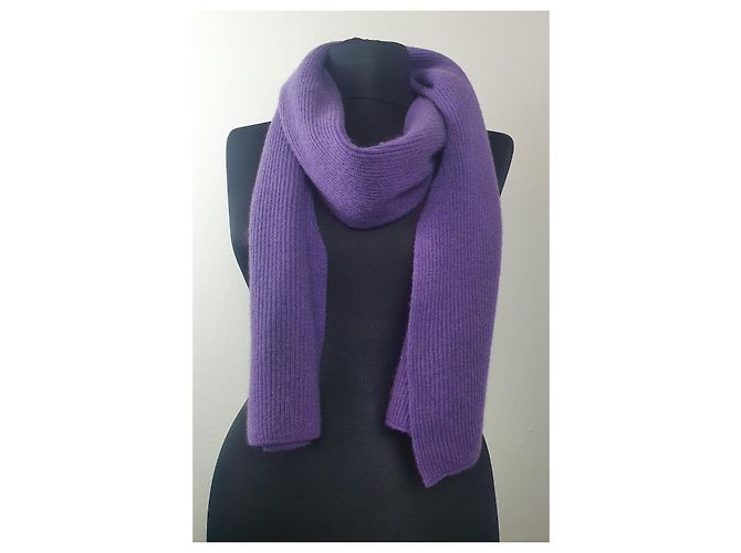 Autre Marque Sciarpa Cains Moore in cashmere viola Porpora - vista 2
