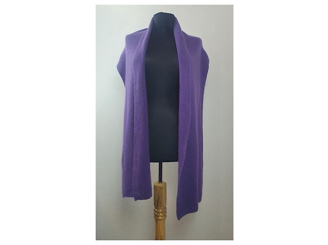 Autre Marque Sciarpa Cains Moore in cashmere viola Porpora - vista 3