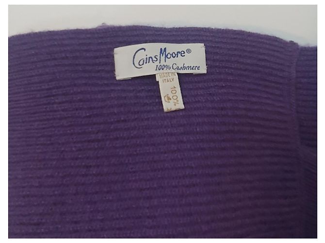 Autre Marque Sciarpa Cains Moore in cashmere viola Porpora - vista 5