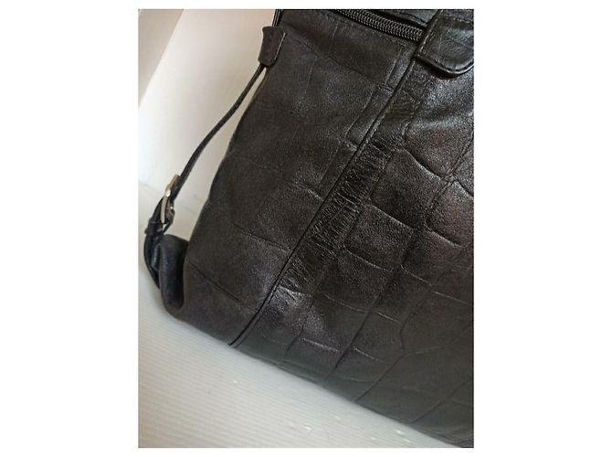 Fendissime Vintage Beuteltasche Schwarz - Ansicht 12