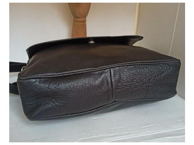 Lanvin borsa tracolla cartella Marrone Nero - vista 9