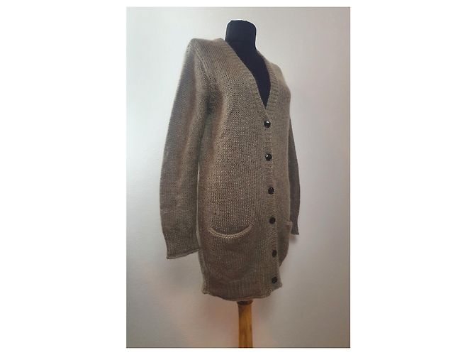 Filippa K Langer Cardigan Braun Mohair - Ansicht 2