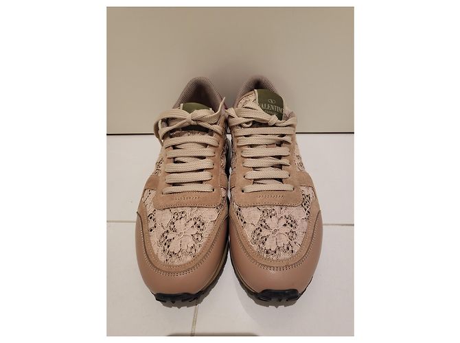Valentino Sneaker aus Spitze Beige Größe 39 - Ansicht 3