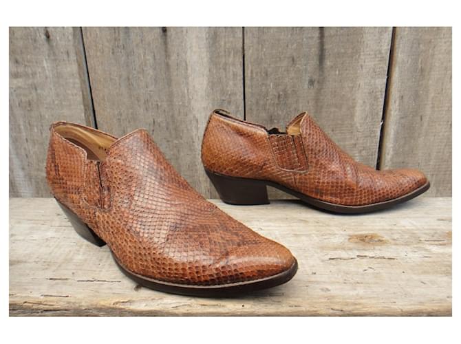 Sartore niedrige Stiefel in Python p 37 Braun - Ansicht 2