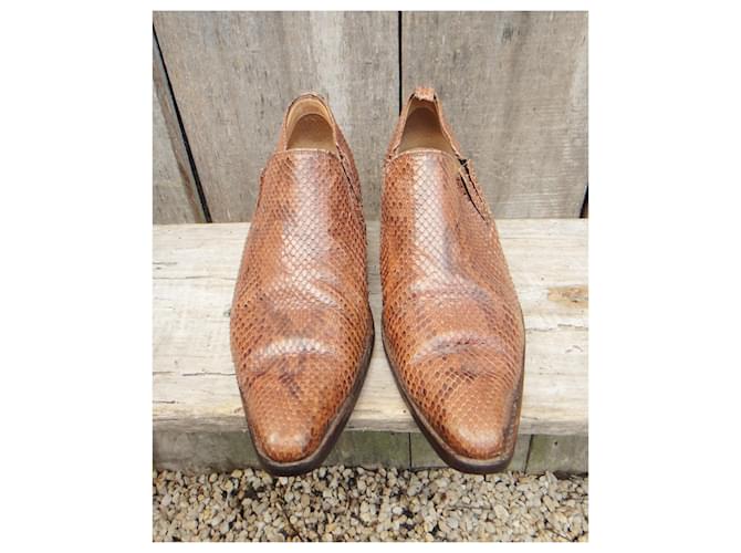 Sartore niedrige Stiefel in Python p 37 Braun - Ansicht 3