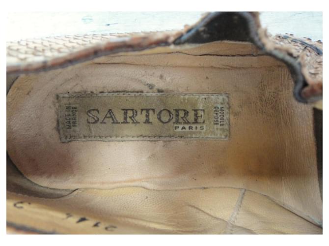 Sartore niedrige Stiefel in Python p 37 Braun - Ansicht 8