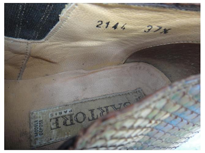 Sartore niedrige Stiefel in Python p 37 Braun - Ansicht 9
