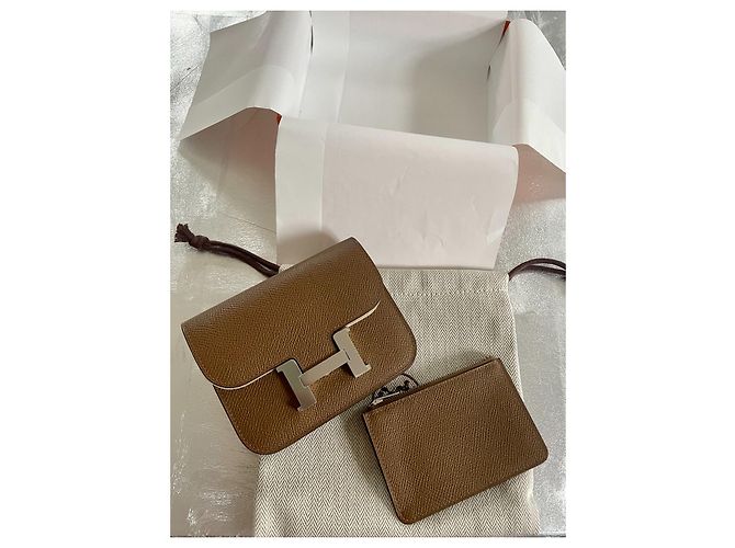 Constance Hermès Marsupio sottile Marrone scuro - vista 4