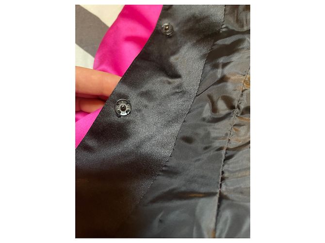 Giacca Casadei Rosa Fuchsia con Volant e Pizzo Nero Fuschia - vista 7