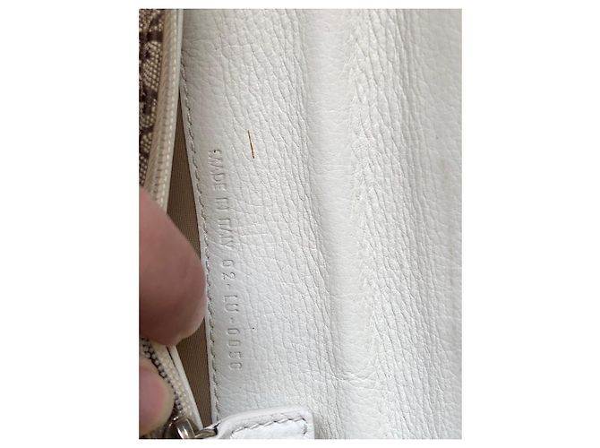 Dior Trotter Geldbörse beige Stoff - Ansicht 5