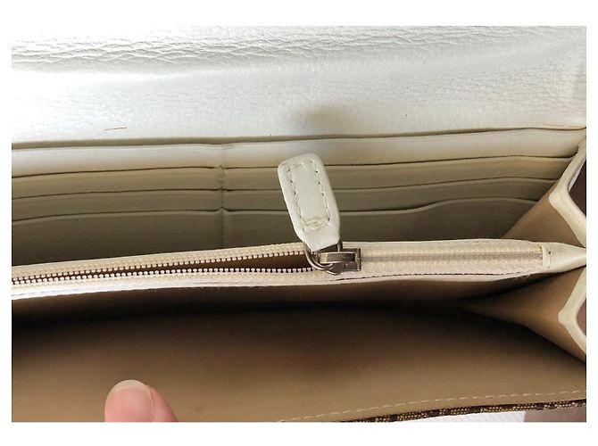 Dior Trotter Geldbörse beige Stoff - Ansicht 6