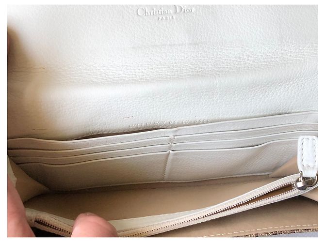 Dior Trotter Geldbörse beige Stoff - Ansicht 8