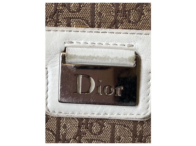 Dior Trotter Geldbörse beige Stoff - Ansicht 9