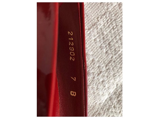 Décolleté Gucci Rosse in Vernice Rosso - vista 4