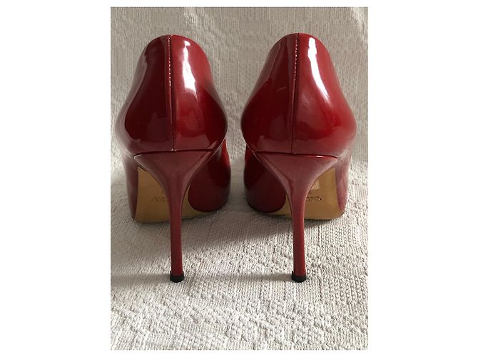 Décolleté Gucci Rosse in Vernice Rosso - vista 5