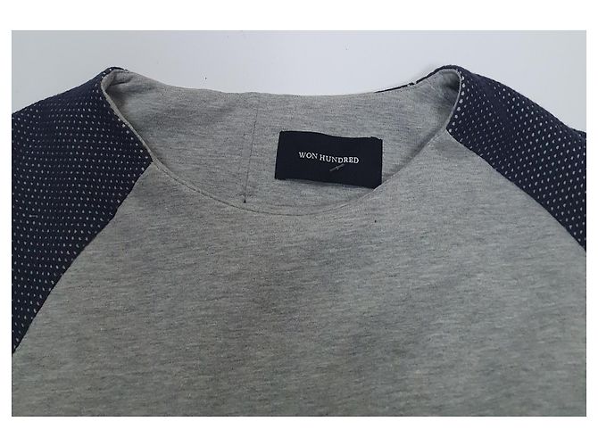 Robe Won Hundred Fanton Bleu Gris - vue 5