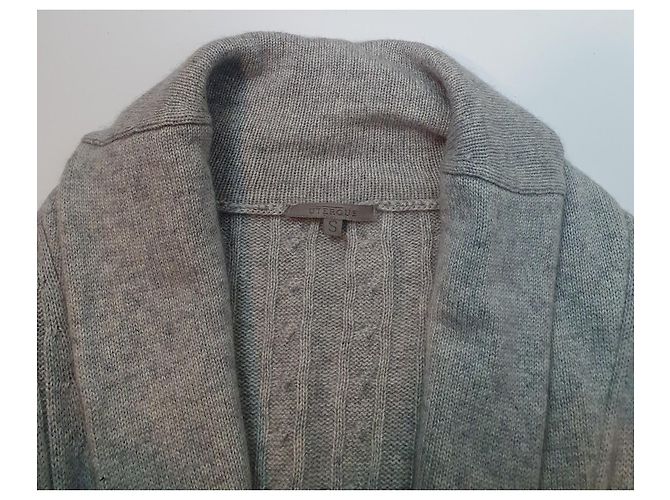 Uterque Cardigan aus Kaschmir und Seide Grau - Ansicht 5