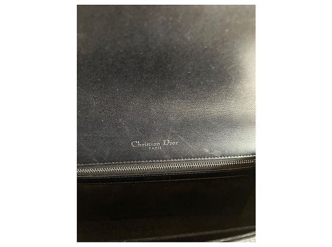 Borsa Dior Diorama M in pelle d'agnello nera Nero - vista 4