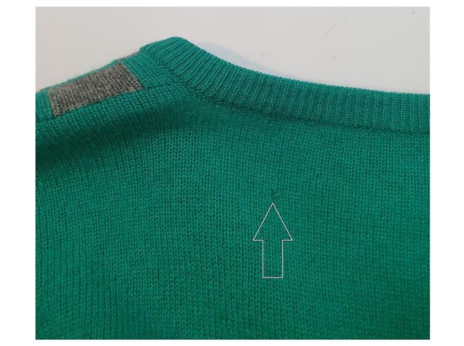 Pringle Of Scotland Pullover aus Wolle grün grau - Ansicht 7