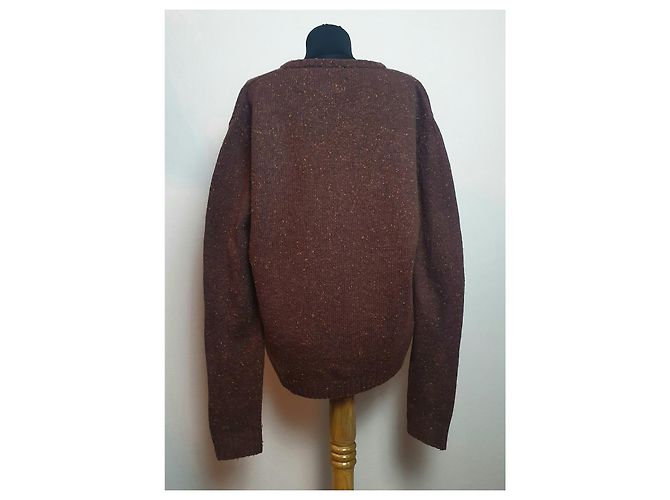 Samsoe & Samsoe Mathis oversize V-neck sweater brown Multiple colors - view 4