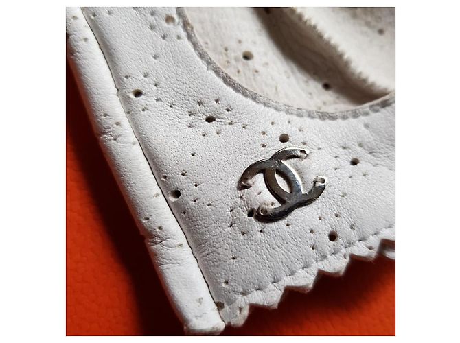 Chanel Guantes Blanco - vista 6