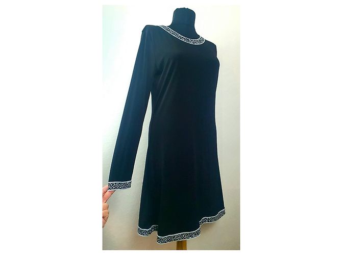 Robe noire Michael Kors en polyester Taille M - vue 3