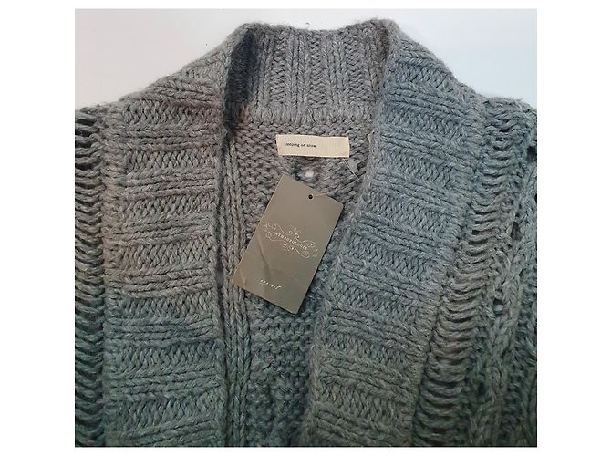 Autre Marque Anthropologie Sleeping on Snow Strickjacke grau - Ansicht 5
