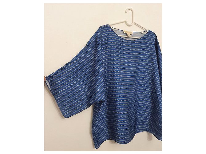 Michael Kors Bluse Blau aus Polyester Größe L - Ansicht 2