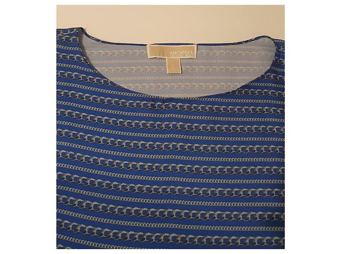 Michael Kors Bluse Blau aus Polyester Größe L - Ansicht 4