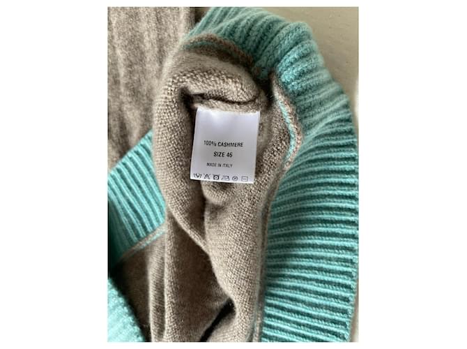 FRANCK NAMANI Zweifarbiger Pullover Kastanie - Ansicht 2