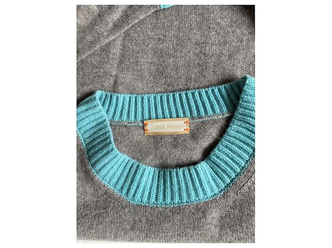 FRANCK NAMANI Zweifarbiger Pullover Kastanie - Ansicht 4