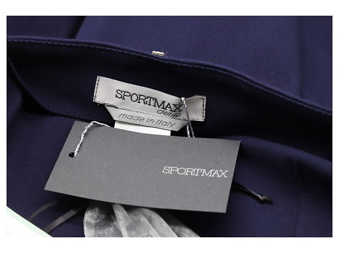 Sportmax Kleid aus Baumwolle in Marineblau - Ansicht 4