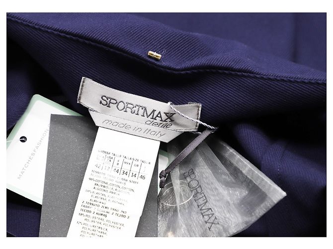 Sportmax Kleid aus Baumwolle in Marineblau - Ansicht 5