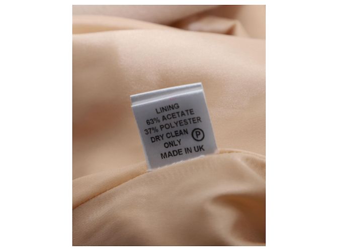 Autre Marque Vestido Shift Goat Pandora em Lã Creme Branco Cru - vista 5