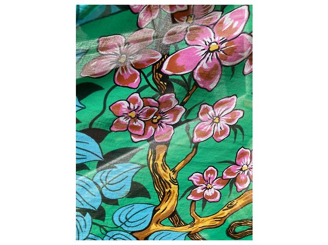 Suntuoso pareo Hermès Panthère enamorado Turquesa - vista 10