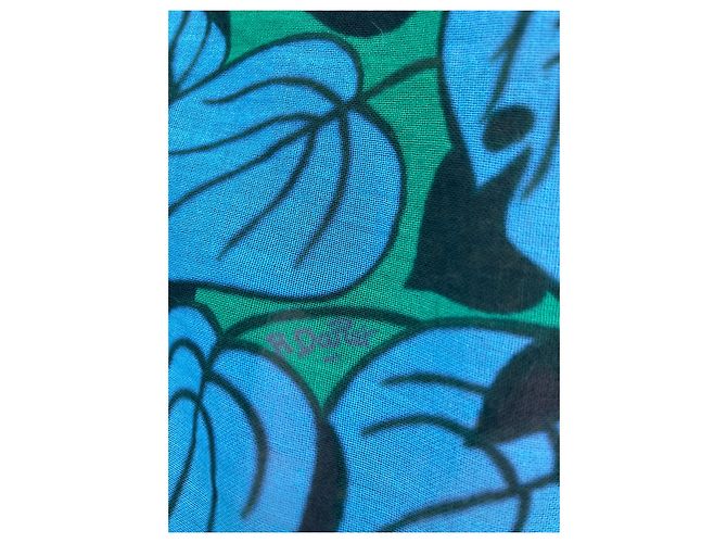 Suntuoso pareo Hermès Panthère enamorado Turquesa - vista 4