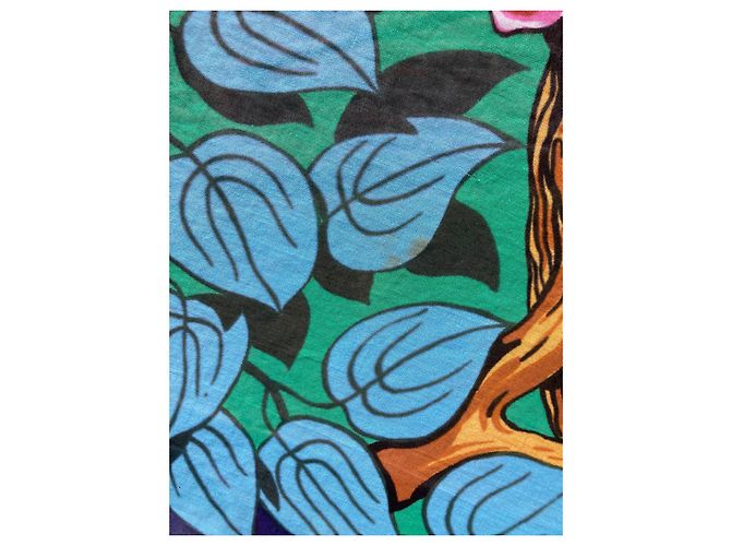 Suntuoso pareo Hermès Panthère enamorado Turquesa - vista 7