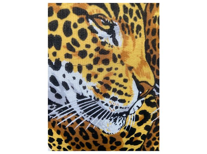 Suntuoso pareo Hermès Panthère enamorado Turquesa - vista 8