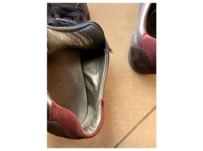 Sneakers Hogan in pelle blu - vista 5