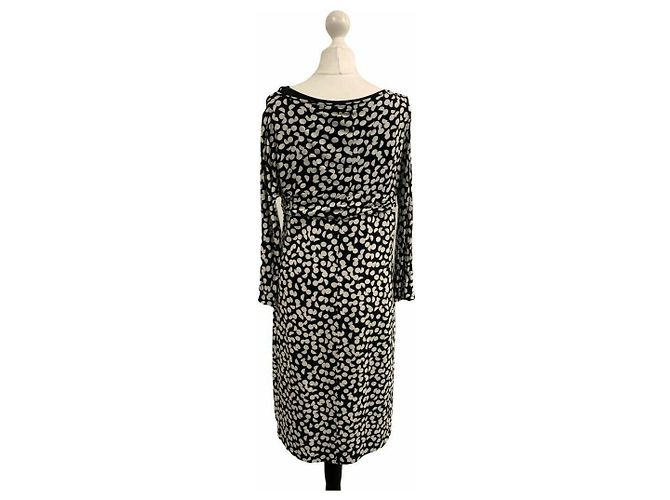 Abito in misto viscosa bianco e nero Max Mara - vista 3