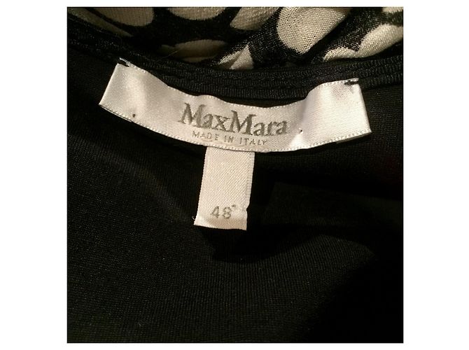 Abito in misto viscosa bianco e nero Max Mara - vista 6