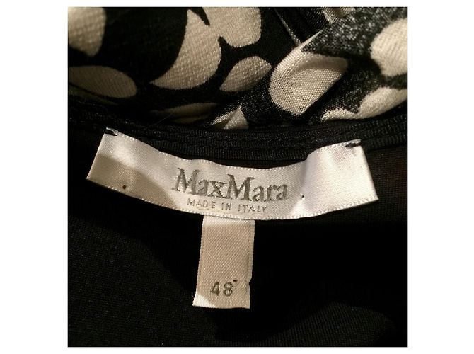 Abito in misto viscosa bianco e nero Max Mara - vista 7