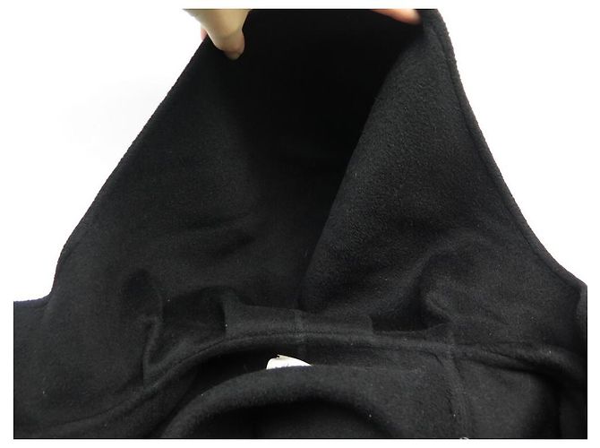 Hermès NUEVA HERMES DUFFLE COAT L 42 NUEVA CHAQUETA DE ALGODÓN NEGRA Negro - vista 13