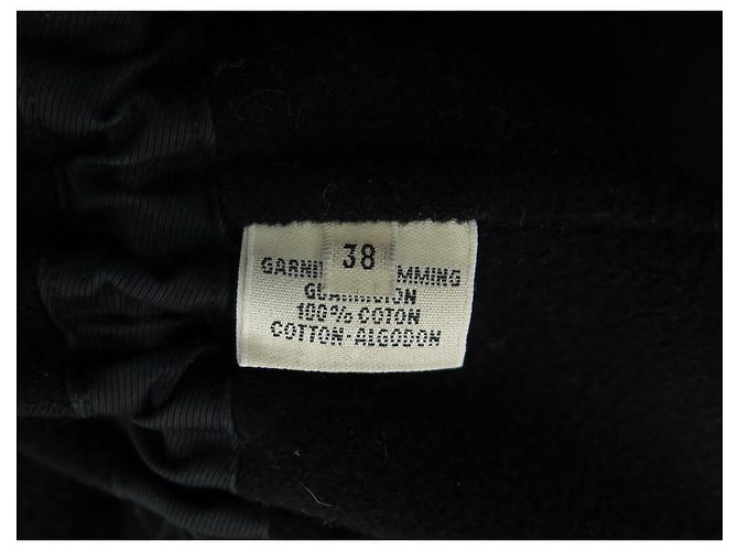 Hermès NUEVA HERMES DUFFLE COAT L 42 NUEVA CHAQUETA DE ALGODÓN NEGRA Negro - vista 3