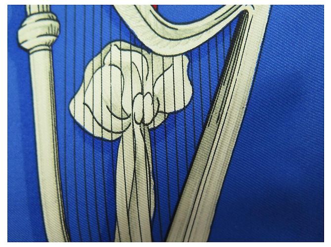 Hermès SCIARPA PIAZZA HERMES I DANZATORI 90 SCATOLA DI SETA BLU + SCIARPA DI SETA BLU - vista 6