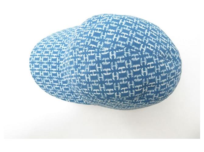 Hermès NUEVA GORRA HERMES MONOGRAMA TALLA H 58 GORRA AZUL AZUL POLIESTER - vista 3