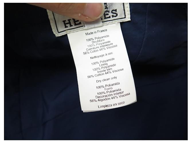 Hermès NUEVA GORRA HERMES MONOGRAMA TALLA H 58 GORRA AZUL AZUL POLIESTER - vista 6