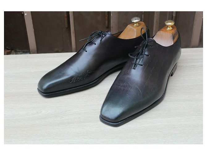 BERLUTI ALESSANDRO GALET SCARPA 2020 cuir 11,5 / 45,5 SCARPE DA UOMO NUOVE CONDIZIONI Multicolore - vista 3