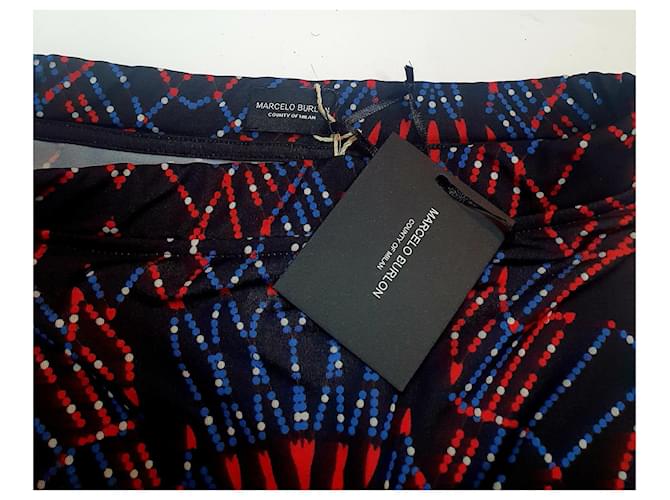 Autre Marque Falda Marcelo Burlon Durango Multicolor - vista 4