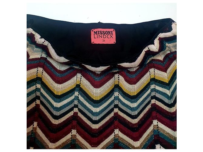 Gonna midi Missoni for Lindex in viscosa multicolore - vista 3